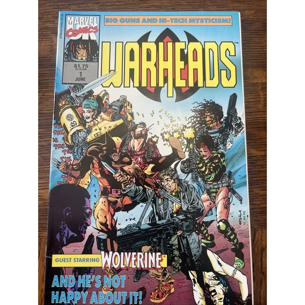 Warheads Comics #1 - #3 1992 Marvel UK) Bagged and boarded Lot